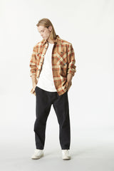 RELOWA SHIRT __color:Plaid_Wood_Ash#41