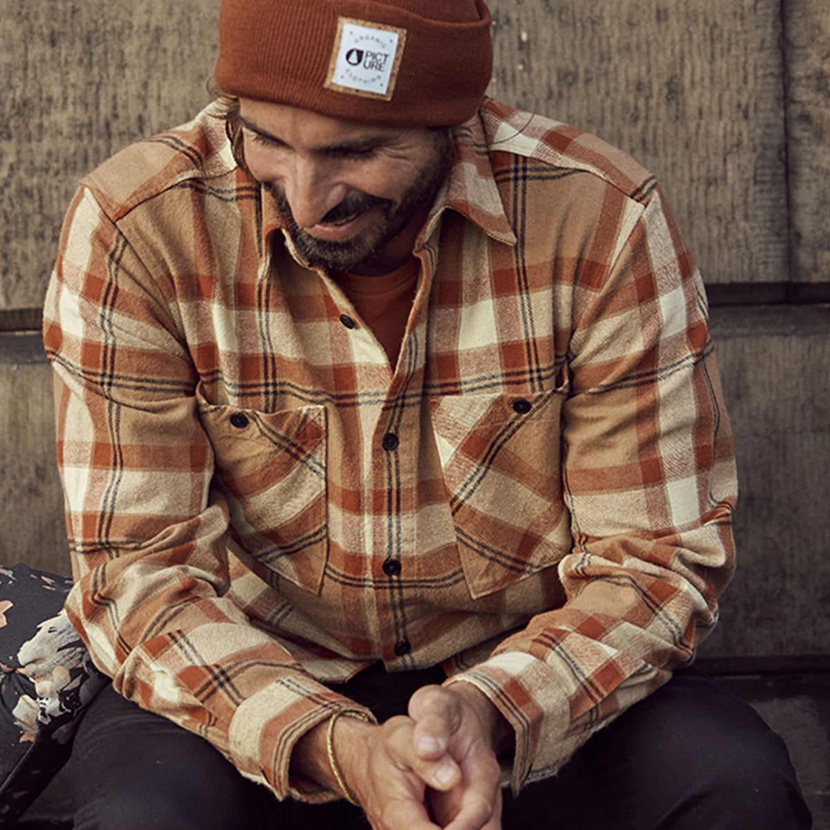 RELOWA SHIRT __color:Plaid_Wood_Ash#43