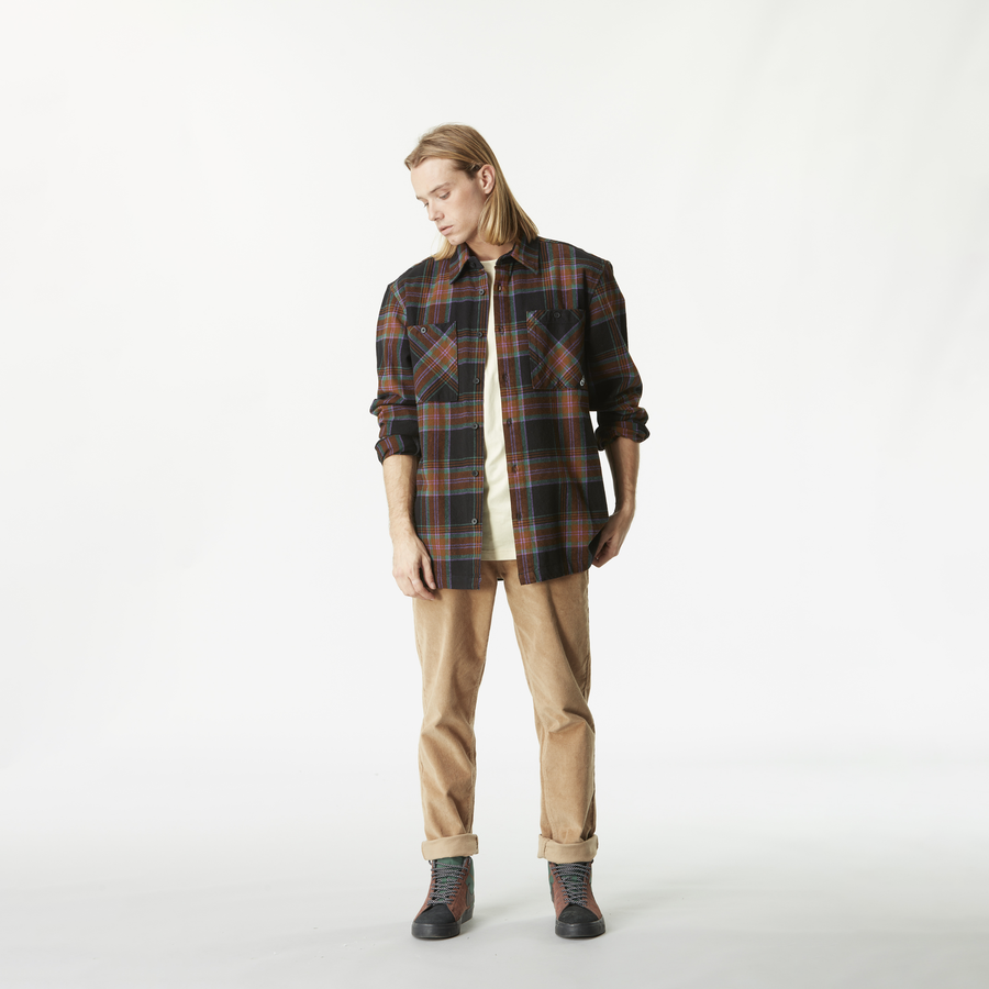 RELOWA SHIRT __color:Plaid_Black#3
