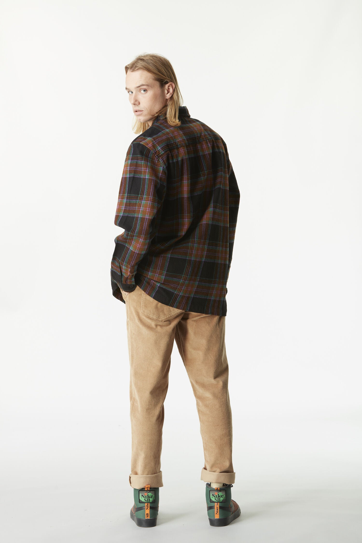 RELOWA SHIRT __color:Plaid_Black#6