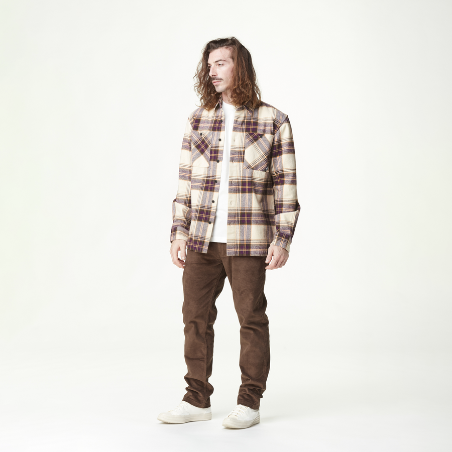 RELOWA SHIRT __color:Plaid_Brown#16