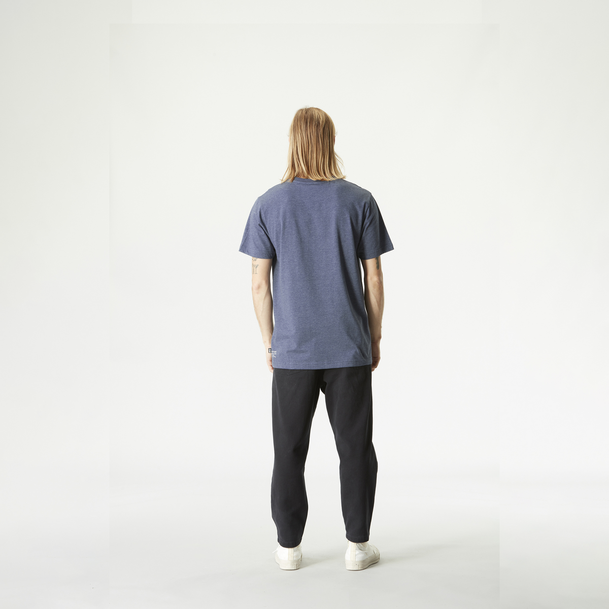 BASEMENT CORK TEE __color:Dark_Blue_Melange#31
