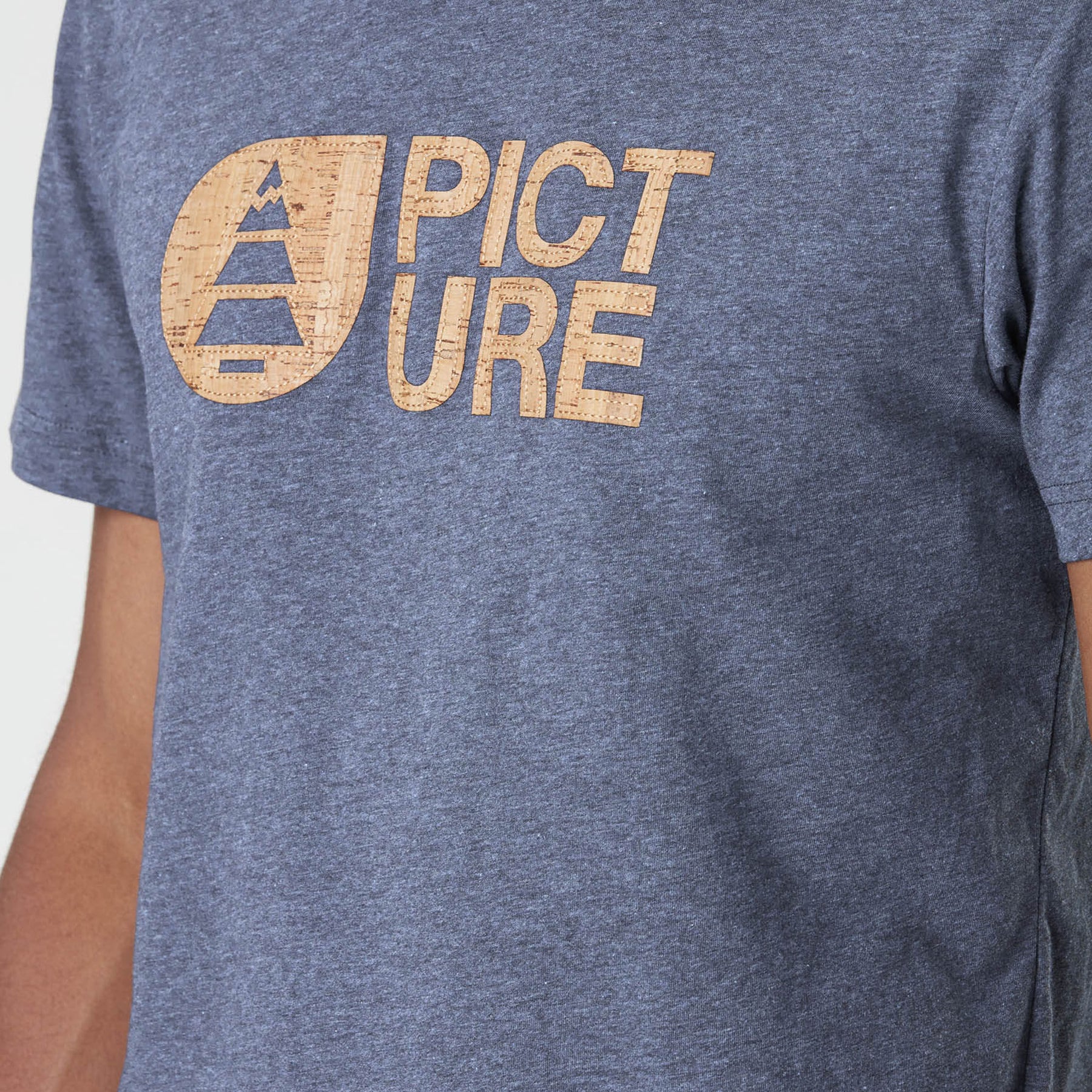 BASEMENT CORK TEE __color:Dark_Blue_Melange#33