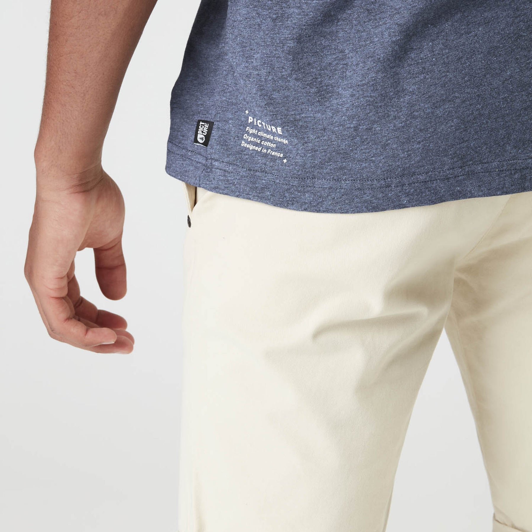 BASEMENT CORK TEE __color:Dark_Blue_Melange#34