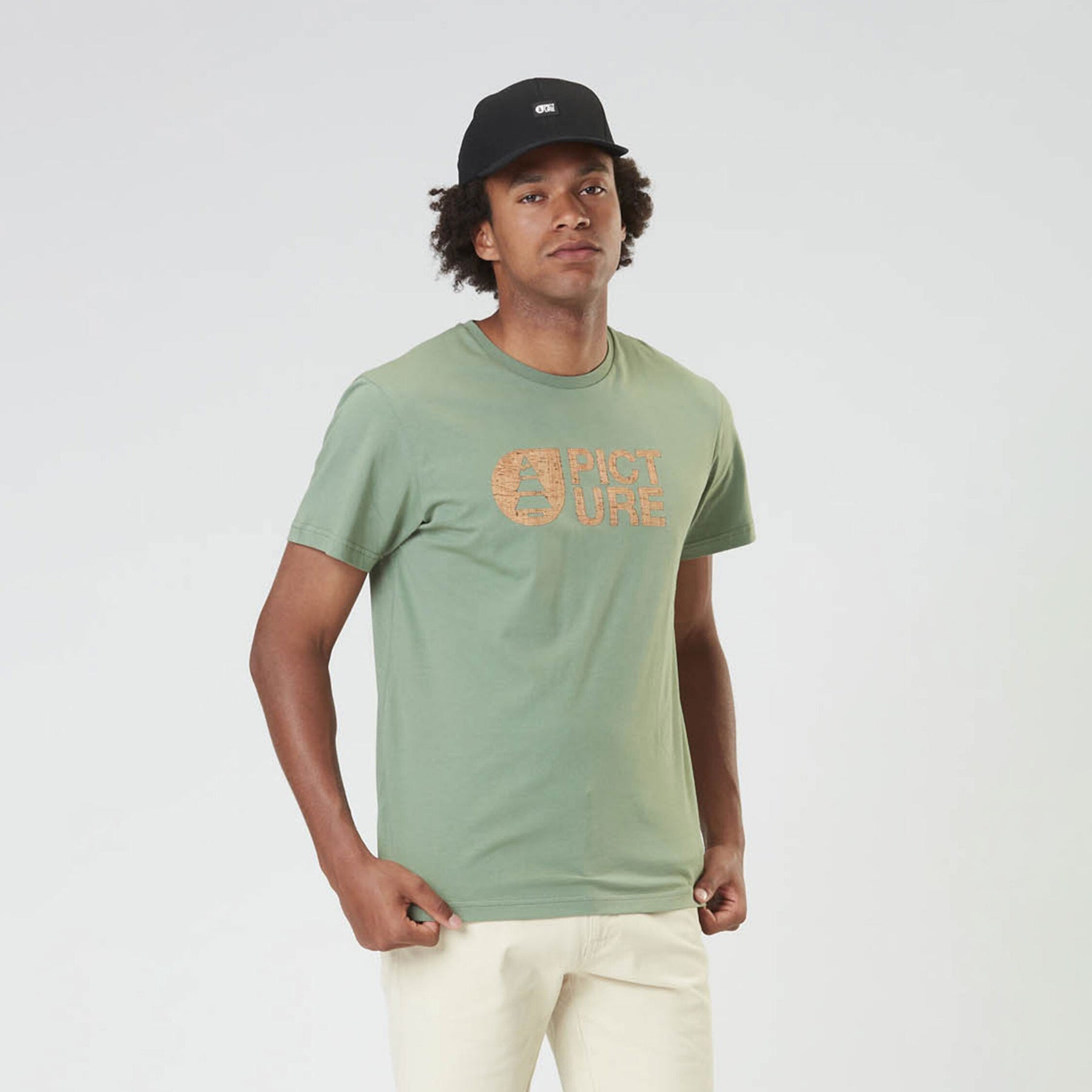 BASEMENT CORK TEE __color:Green_Spray#38