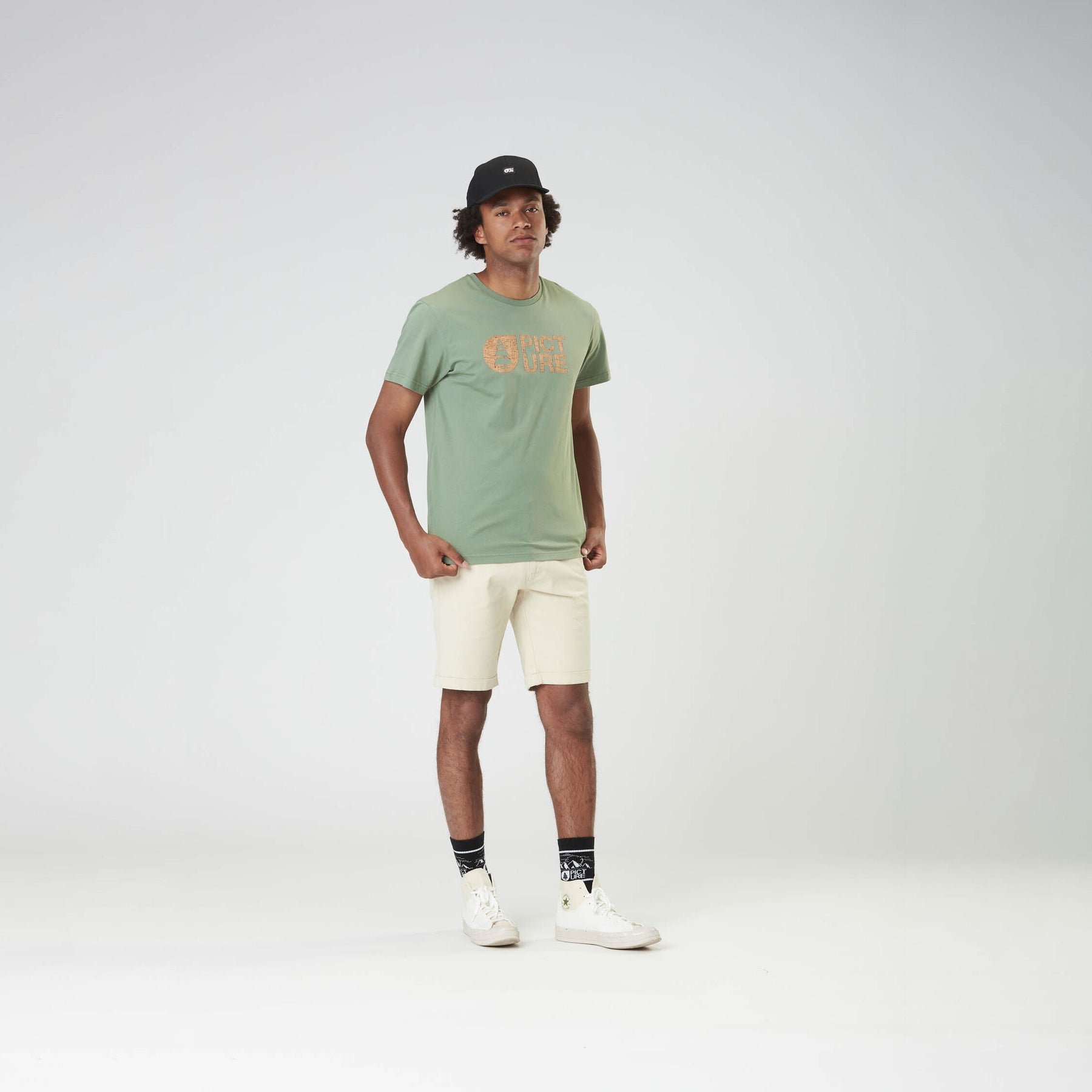 BASEMENT CORK TEE __color:Green_Spray#41
