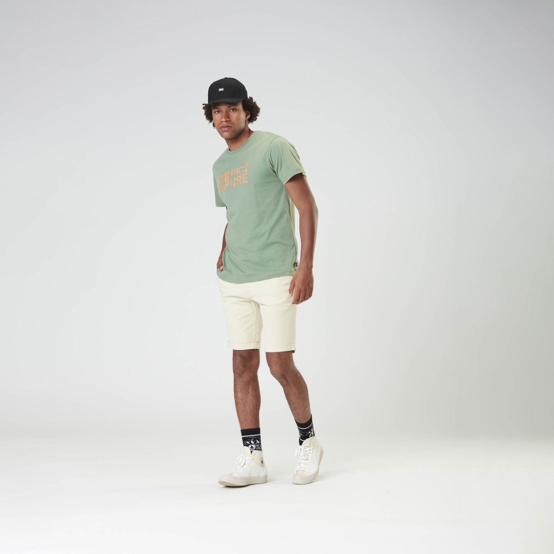 BASEMENT CORK TEE __color:Green_Spray#43