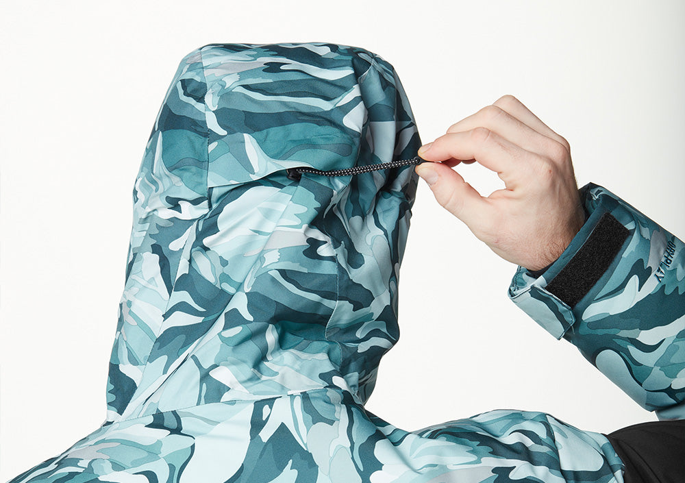 Adjustable ergonomic hood with drawcord system