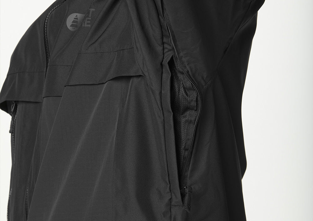 Pit zipped openings