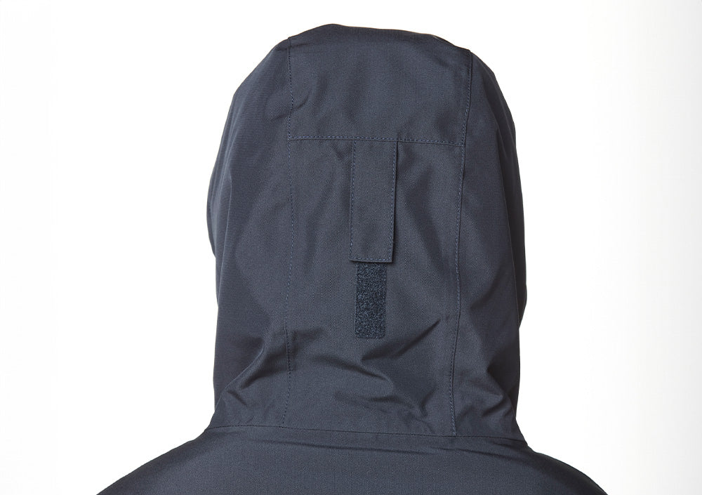 Capuche ergonomique avec système d'ajustement en un point