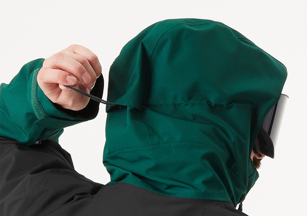 Ergonomic hood with single-point adjustment system