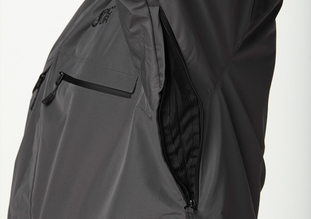 Pit zipped openings