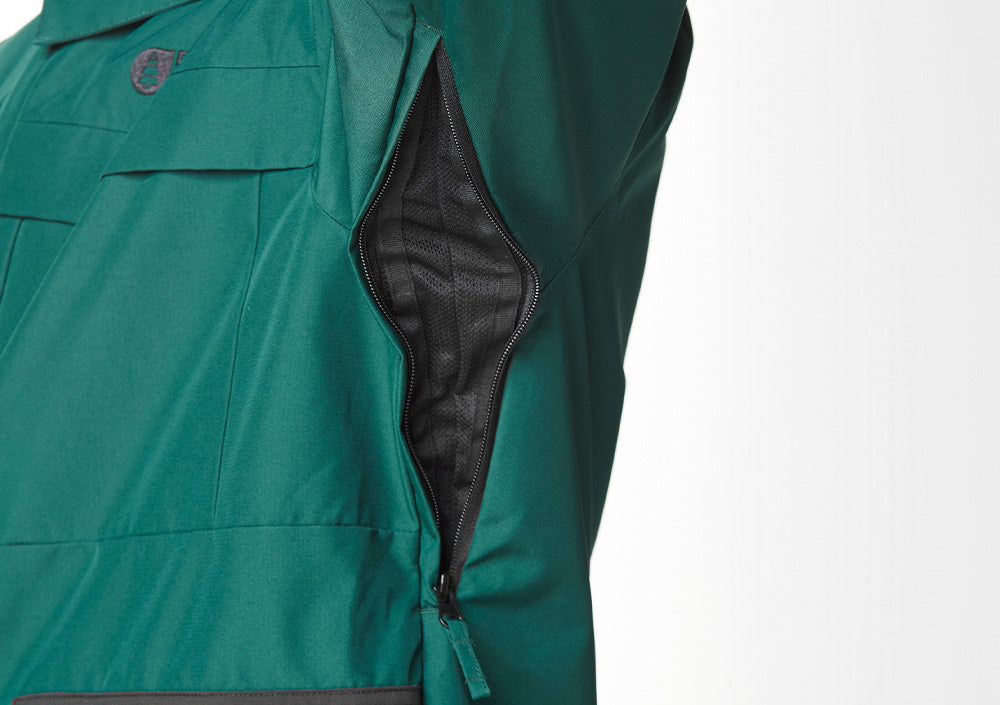 Pit zipped openings