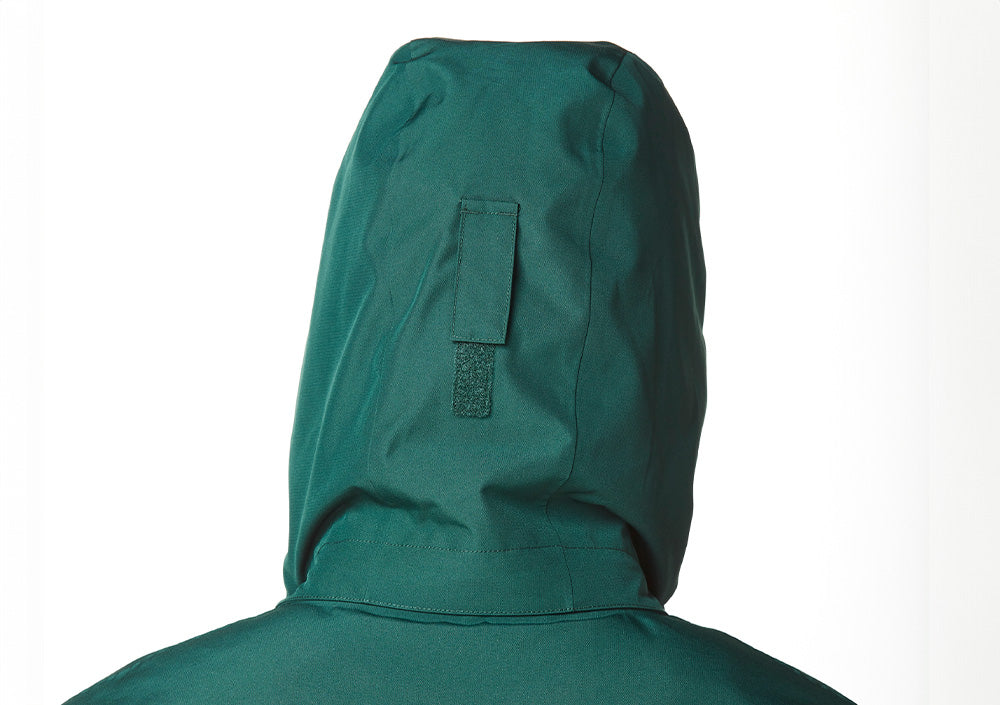 Ergonomic hood with single-point adjustment system