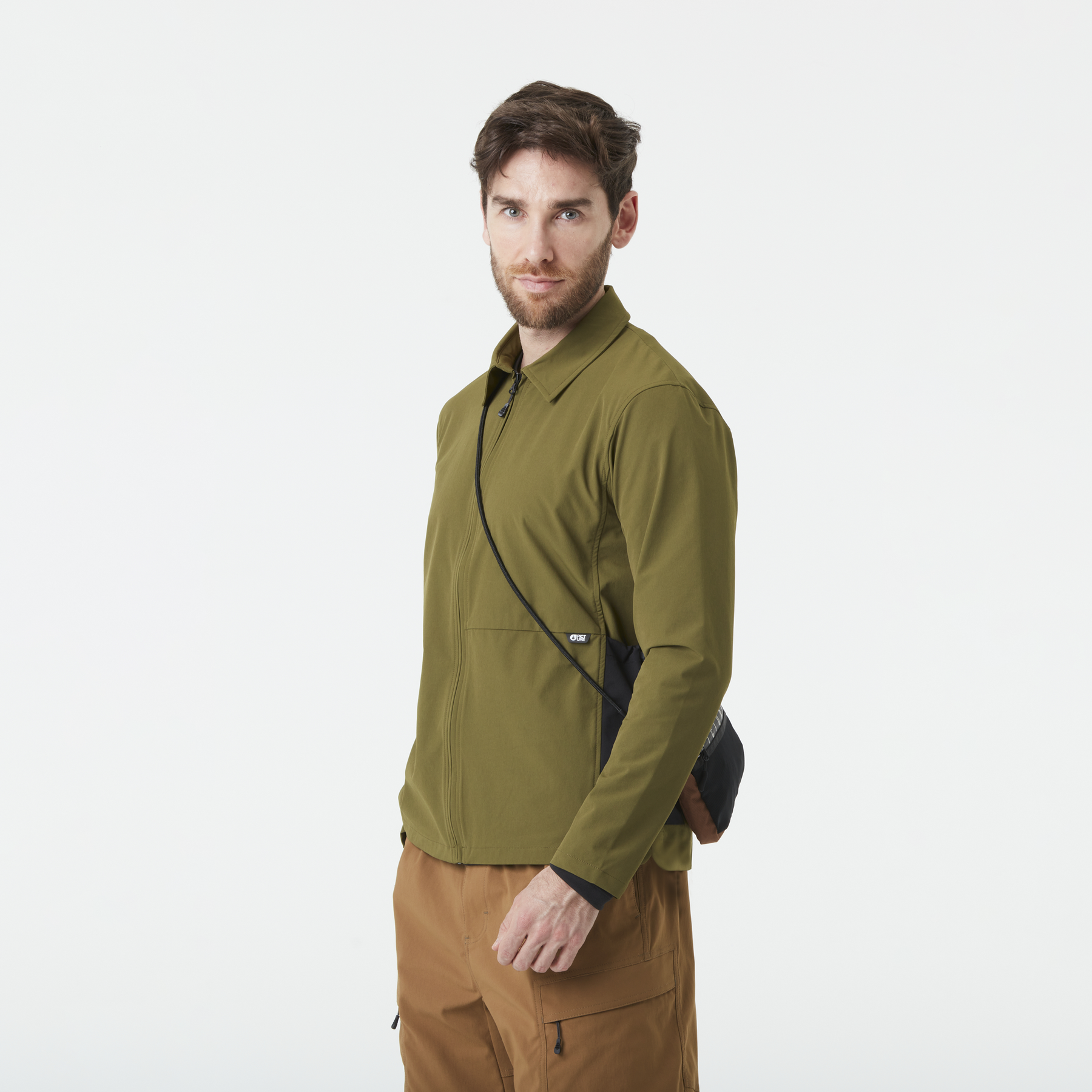 OUTIF ZIP SHIRT __color:Tobacco#1