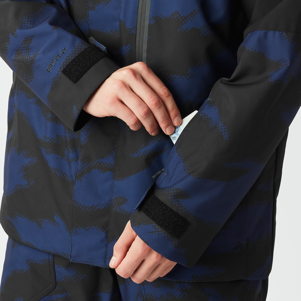 Ski pass pocket