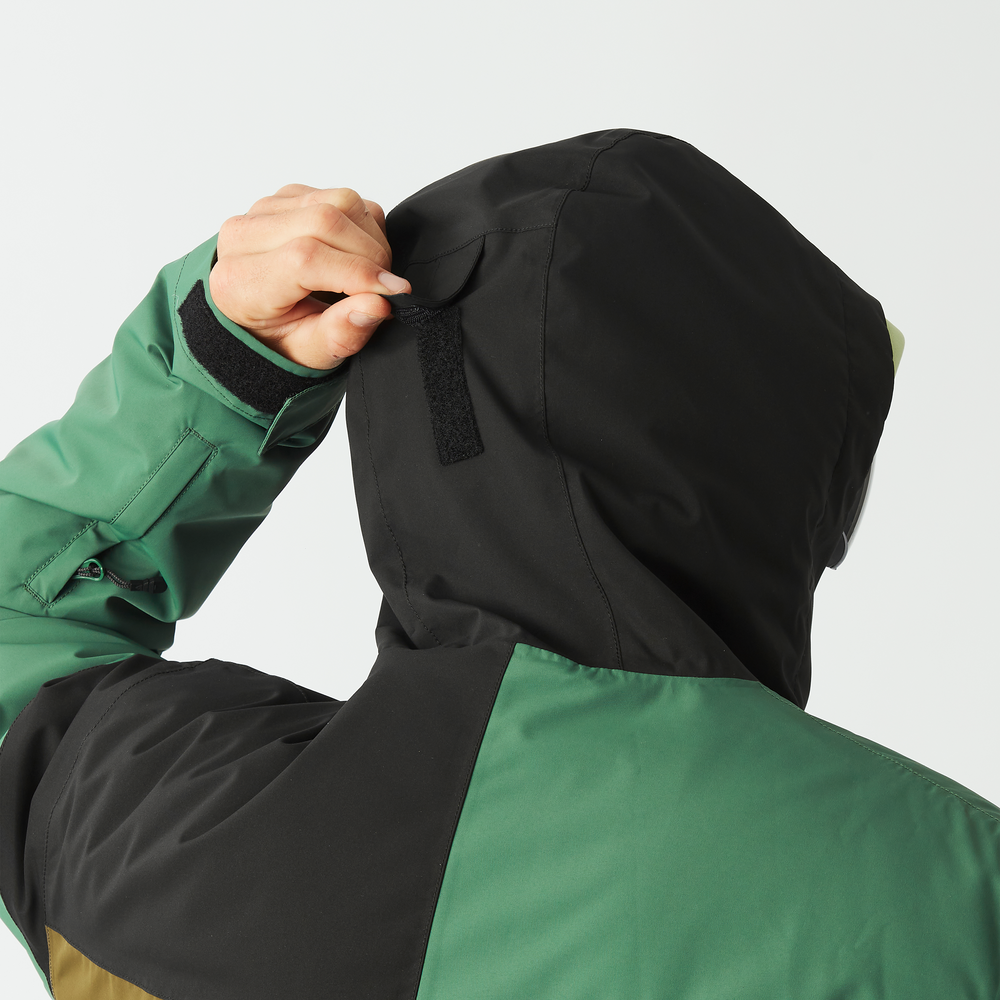 Ergonomic hood with single-point adjusment system
