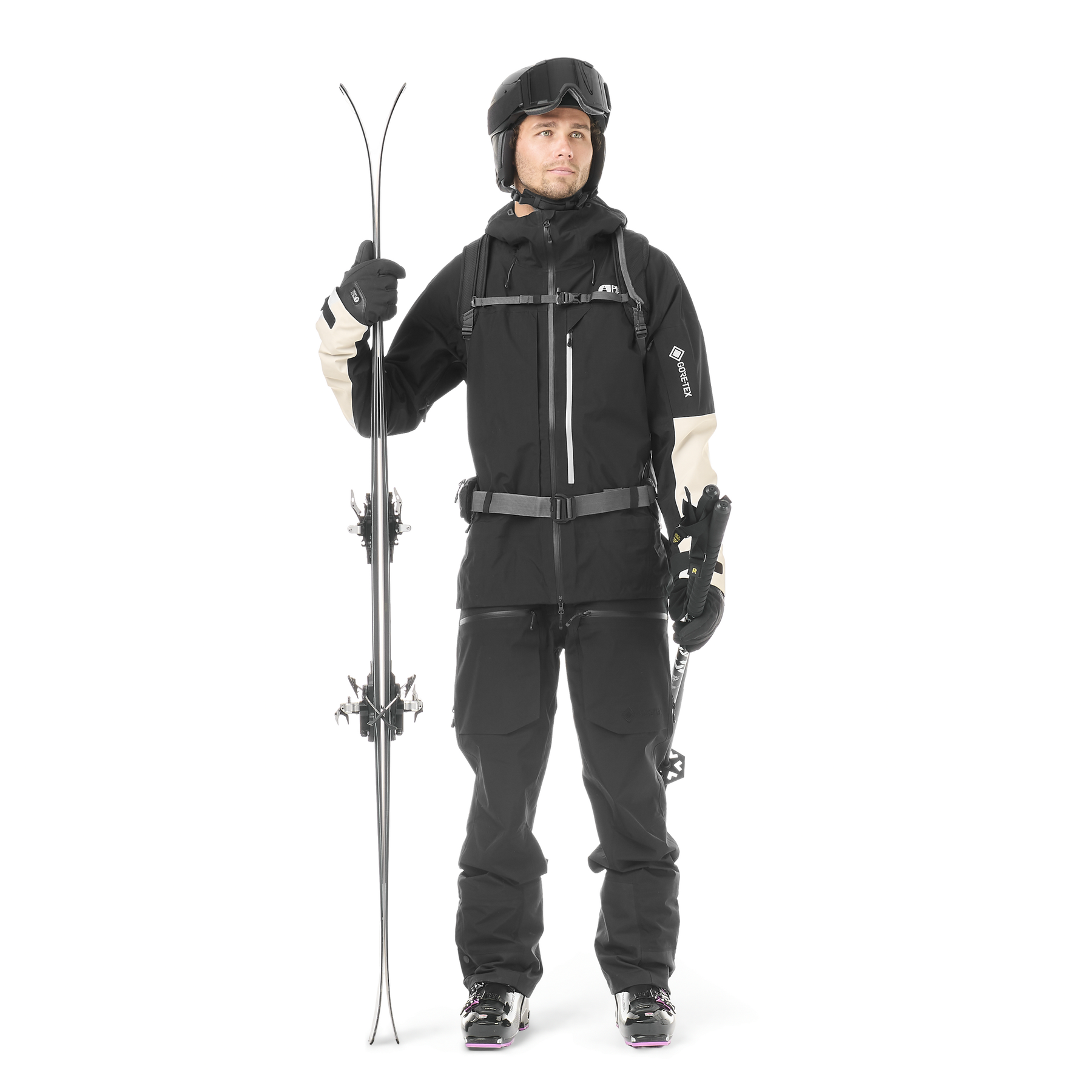 HURON GORE TEX 3L JKT __color:Black_/_Pure_Cashmere#19