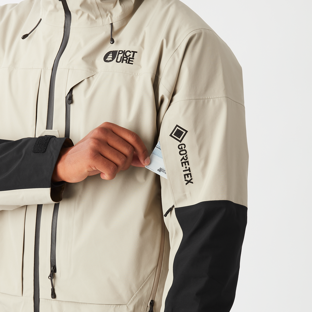Ski pass pocket