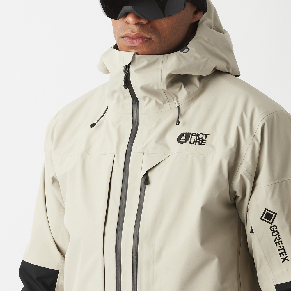 Chest pocket with waterproof zip