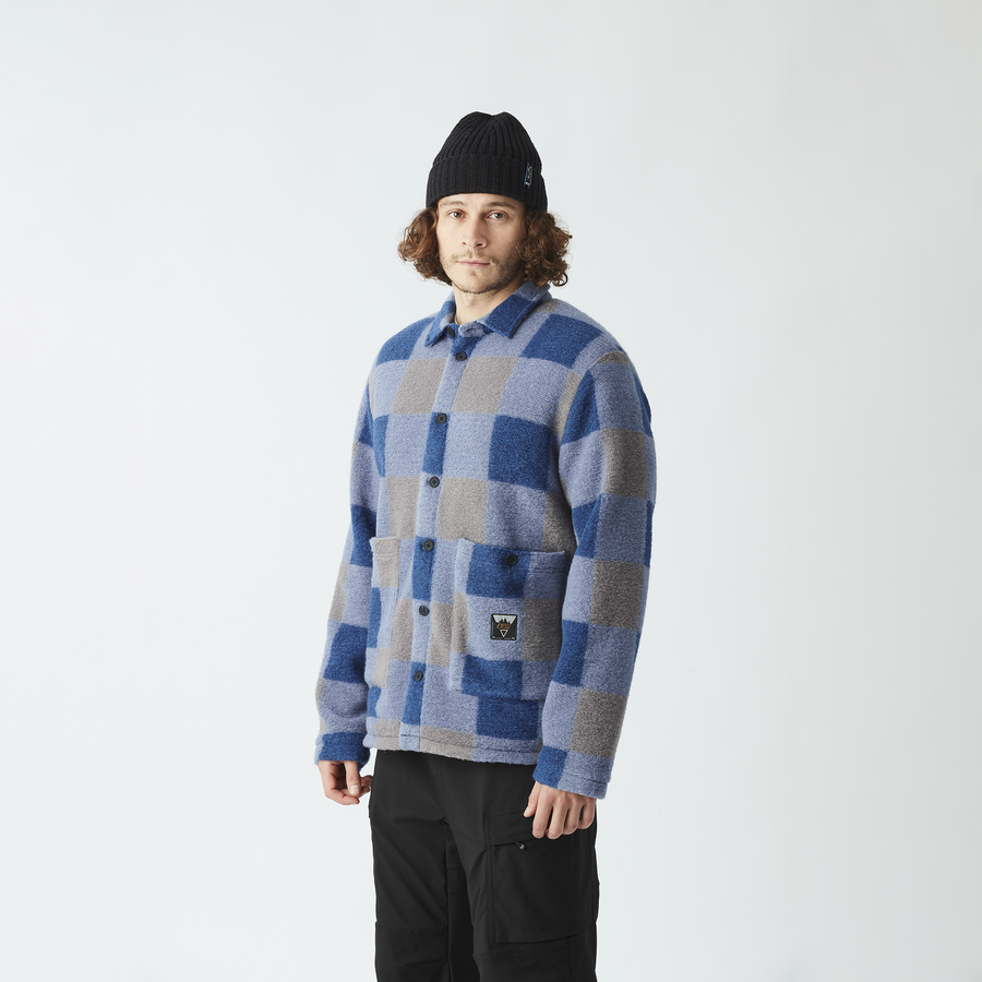 NOLIWA PLAID SHIRT __color:Stonewash#1
