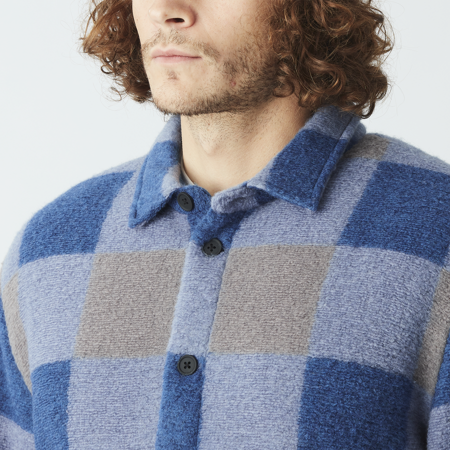 NOLIWA PLAID SHIRT __color:Stonewash#4