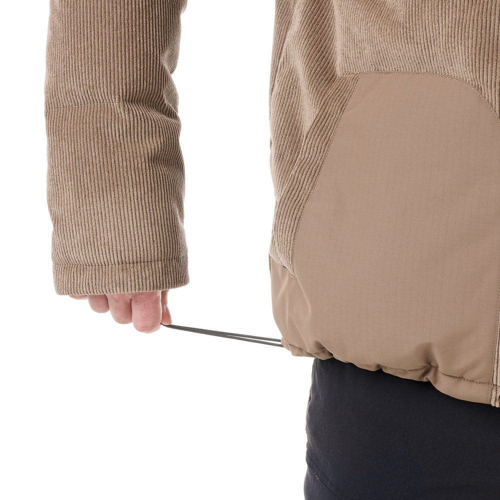 Adjustable waist with drawcord and stopper