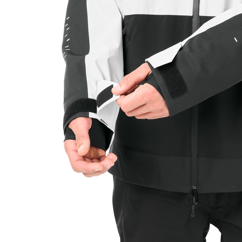 Adjustable cuffs with hook and loop system & wrist gaiters with thumbholes