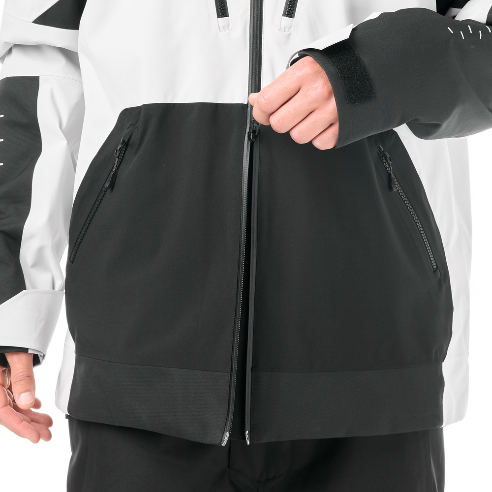 YKK® waterproof two-way zipped opening