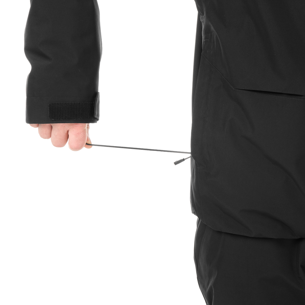 Adjustable hem with drawcord