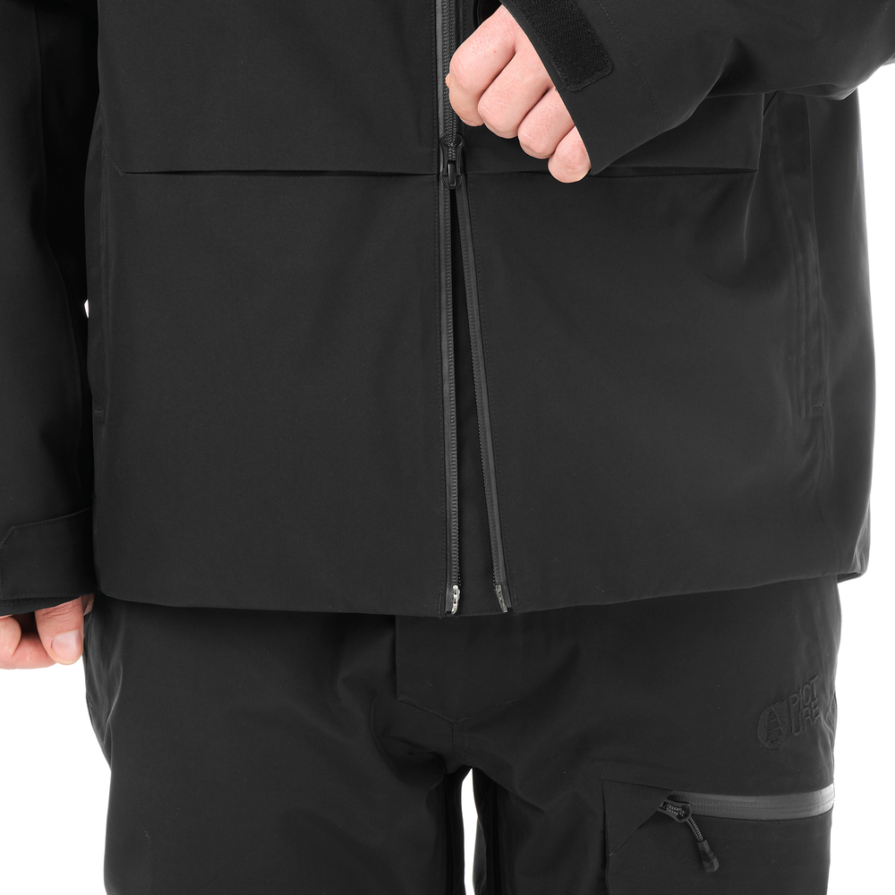 YKK® waterproof two-way zipped opening