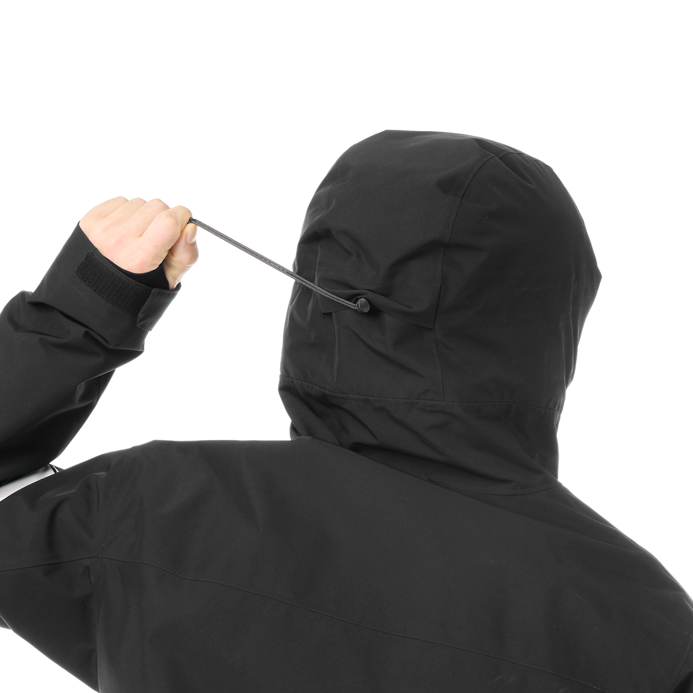 Ergonomic hood with three-point adjusment system