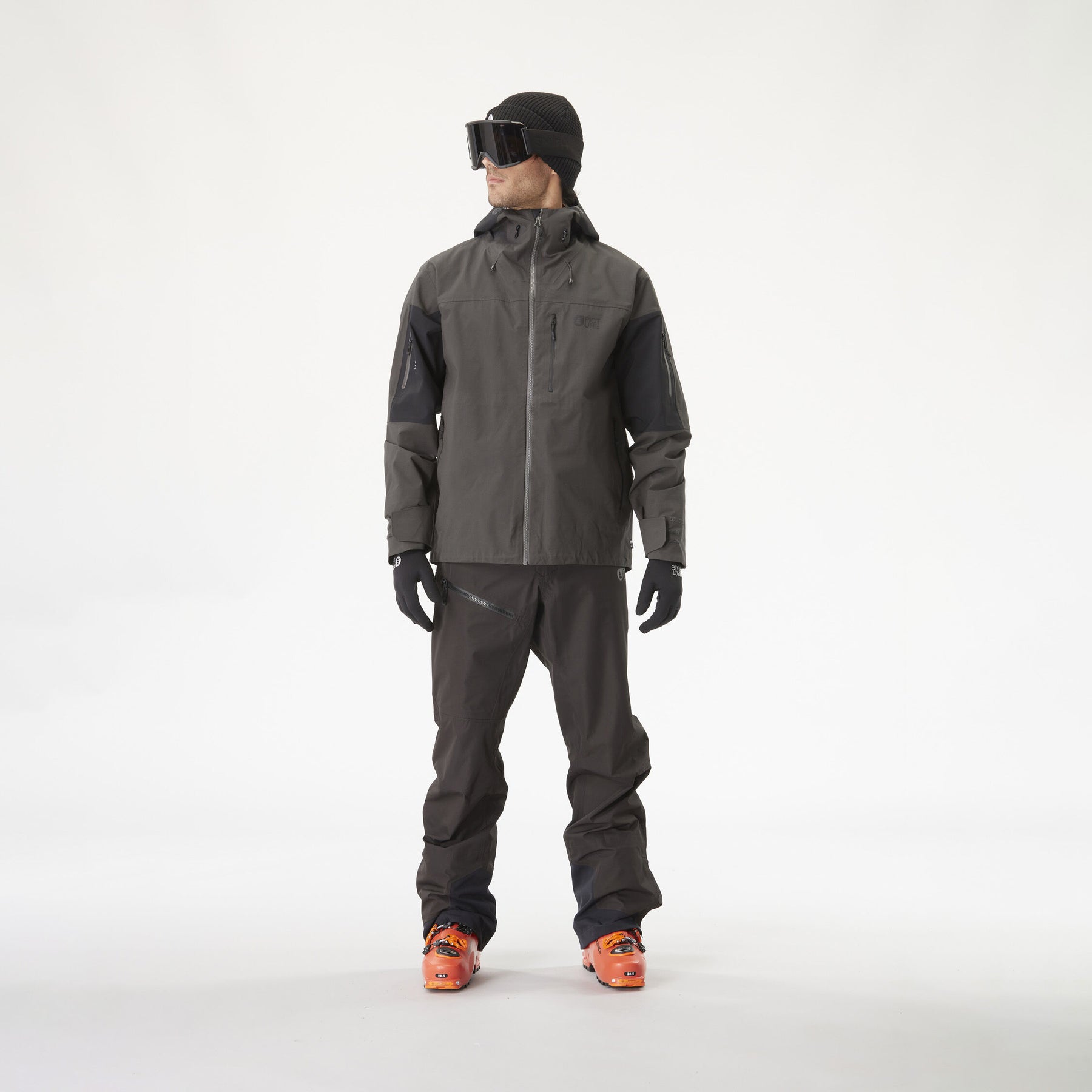 LASSEN 3L XPORE JKT __color:Raven_Grey-Black#17