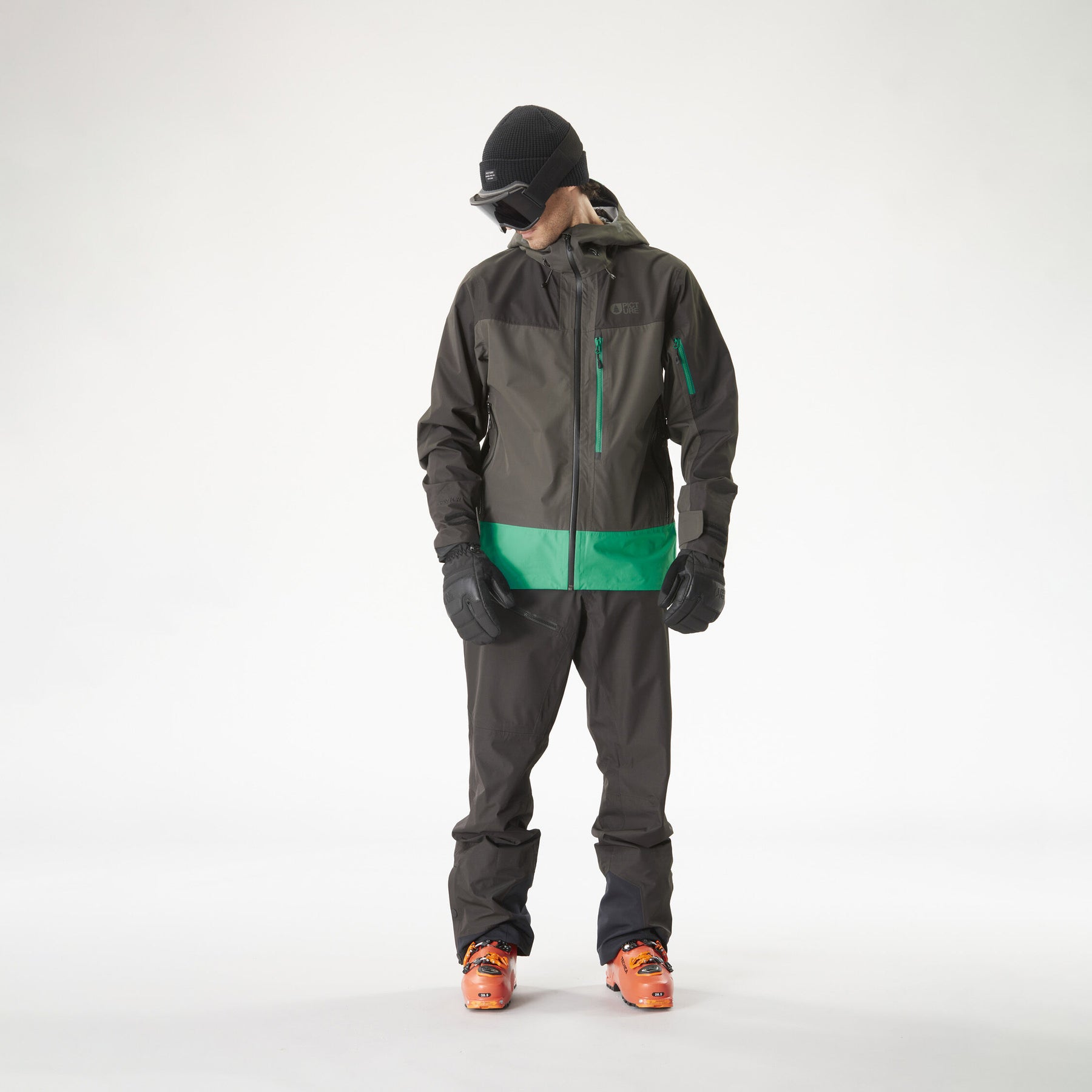 BROADER 3L JKT __color:Raven_Grey-Black#34