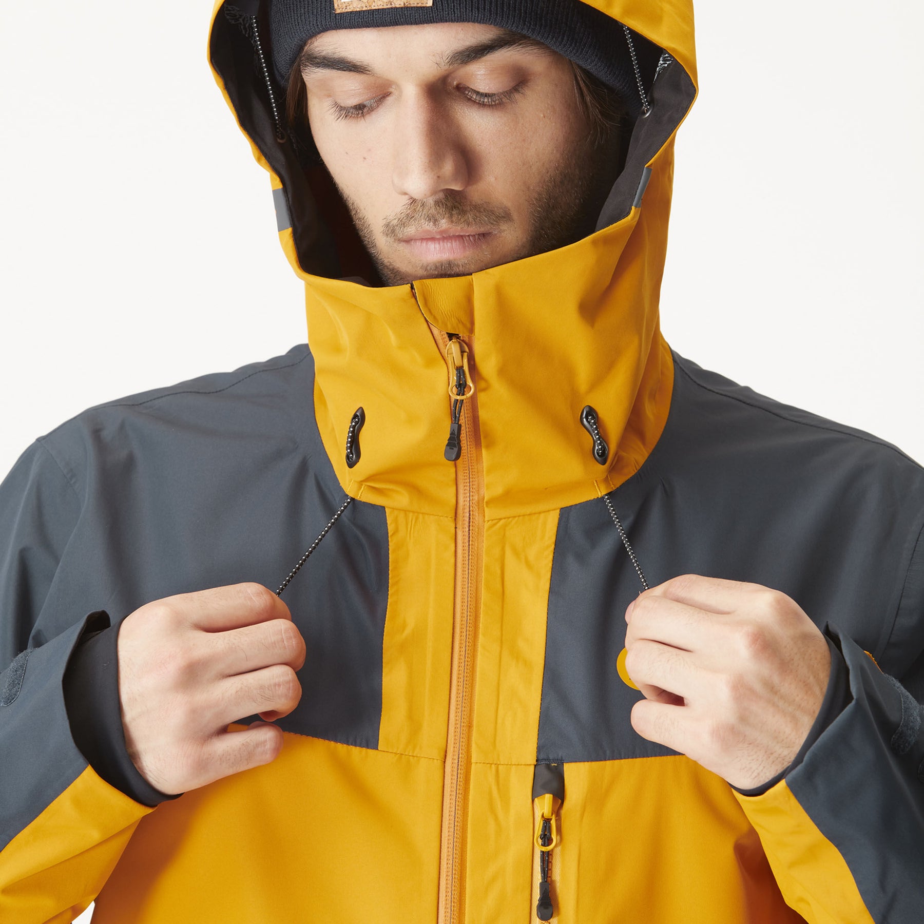 BROADER 3L JKT __color:Camel-Dark_Blue#8