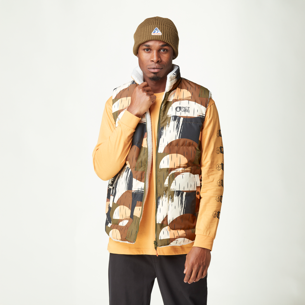 RUSSELLO REVERSIBLE VEST __color:Arashi_Camo_Print#1