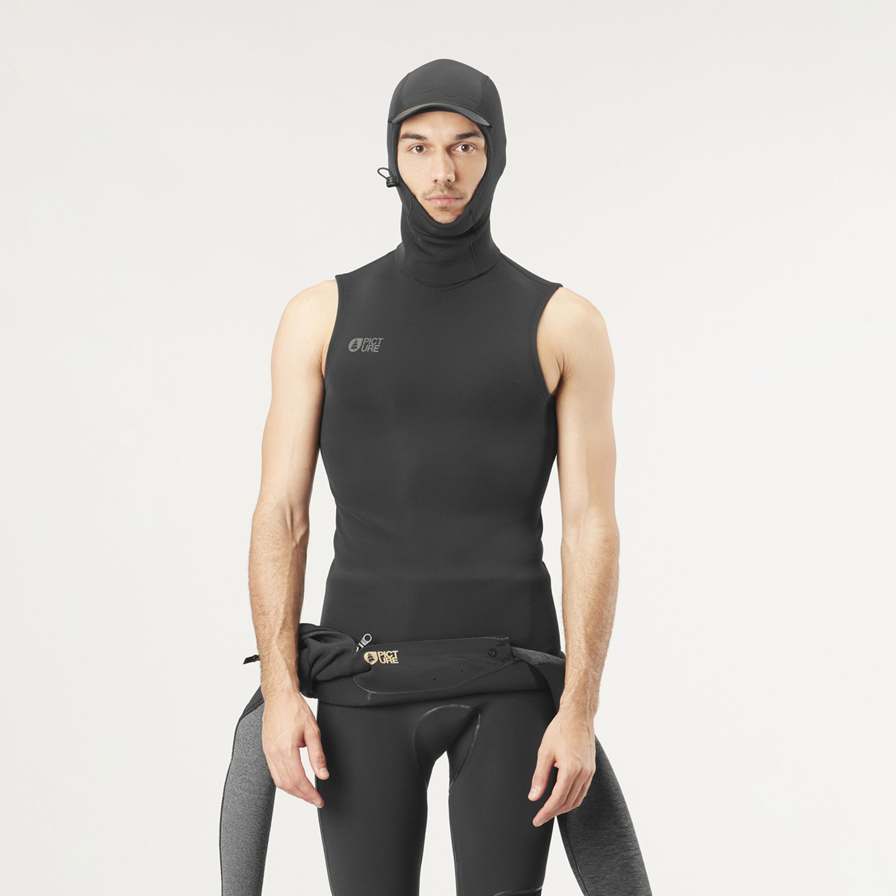 HOOD VEST 1.5MM __color:Black#0