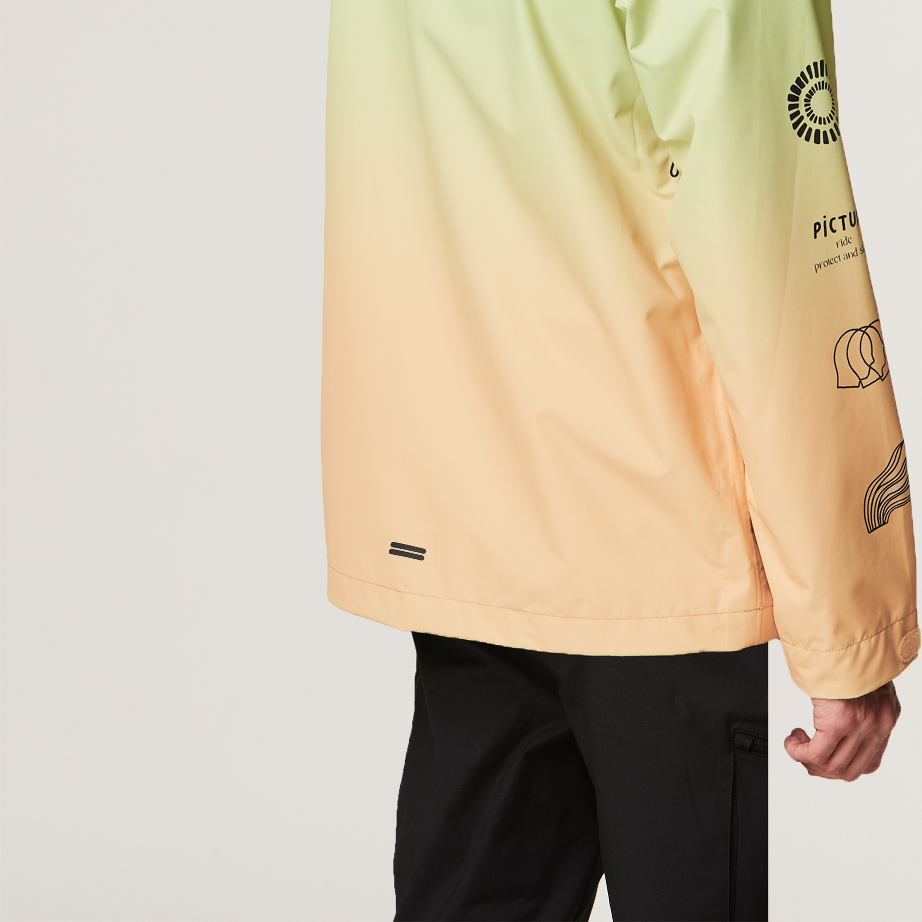 VOLUTE PRINTED 2.5L JKT __color:Gradient_Green#4