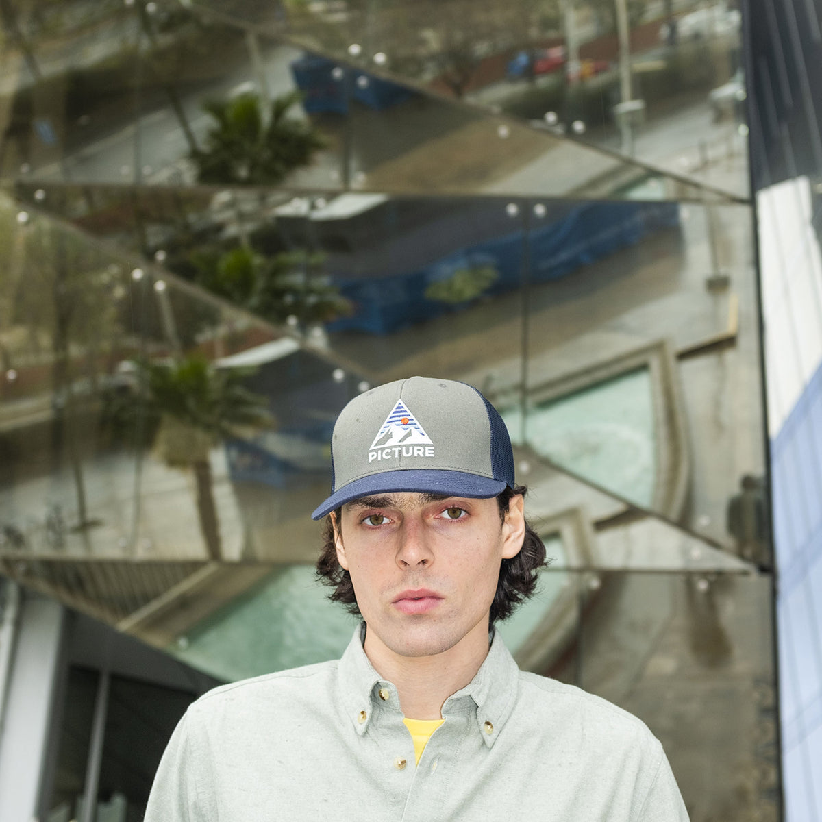 KULDO TRUCKER CAP __color:Green_Spray#12