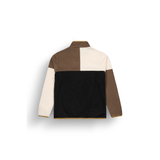 ARCCA 1/4 FLEECE __color:Black_Vanilla_Cocoa_Br#6