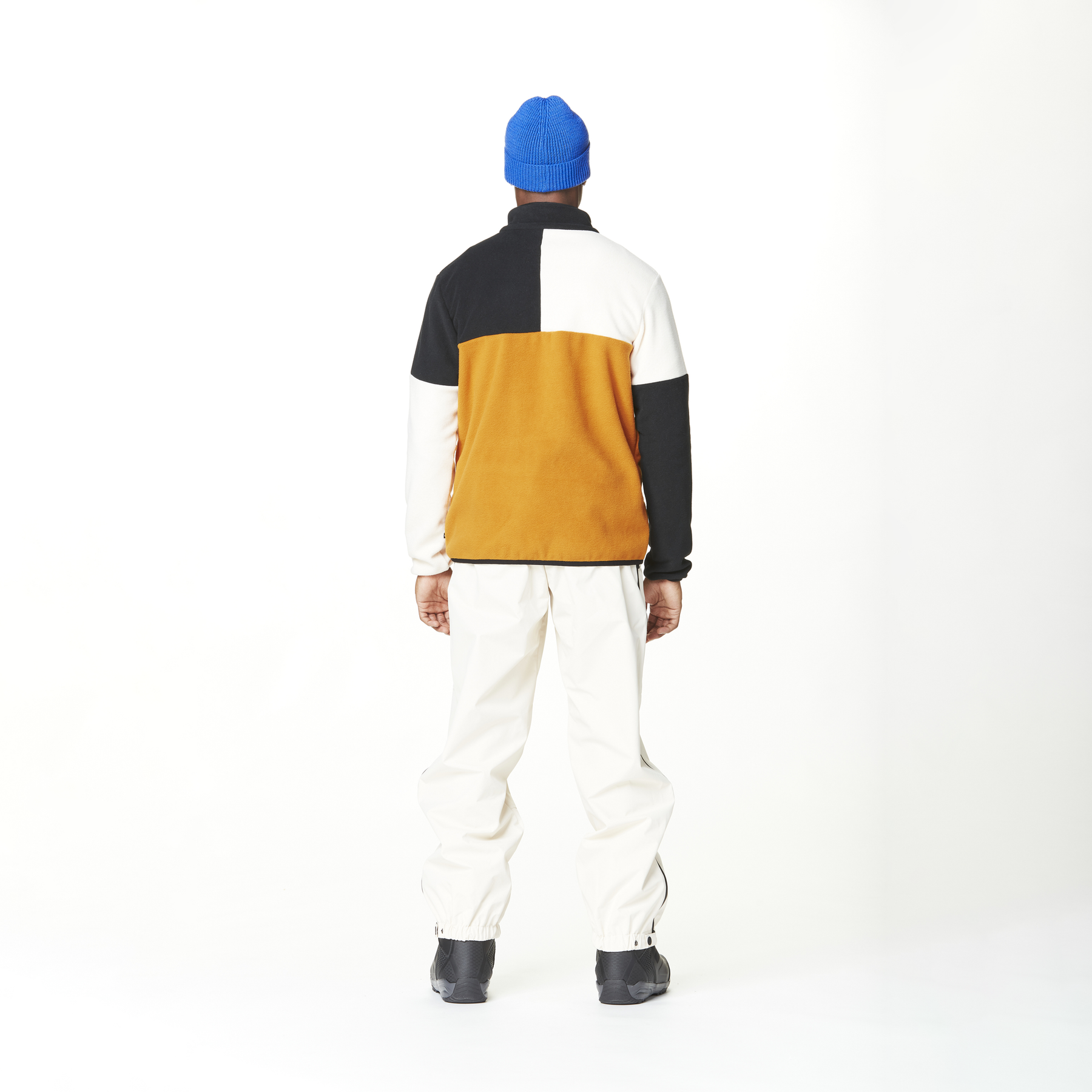 ARCCA 1/4 FLEECE __color:Honey_Vanilla_Black#23