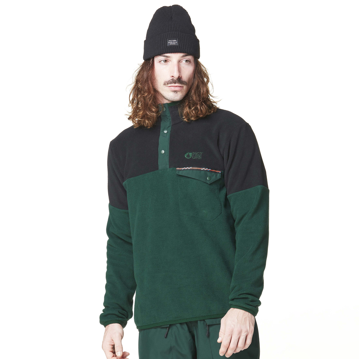 ARCCA 1/4 FLEECE __color:Ponderosa_Pine_Black#31