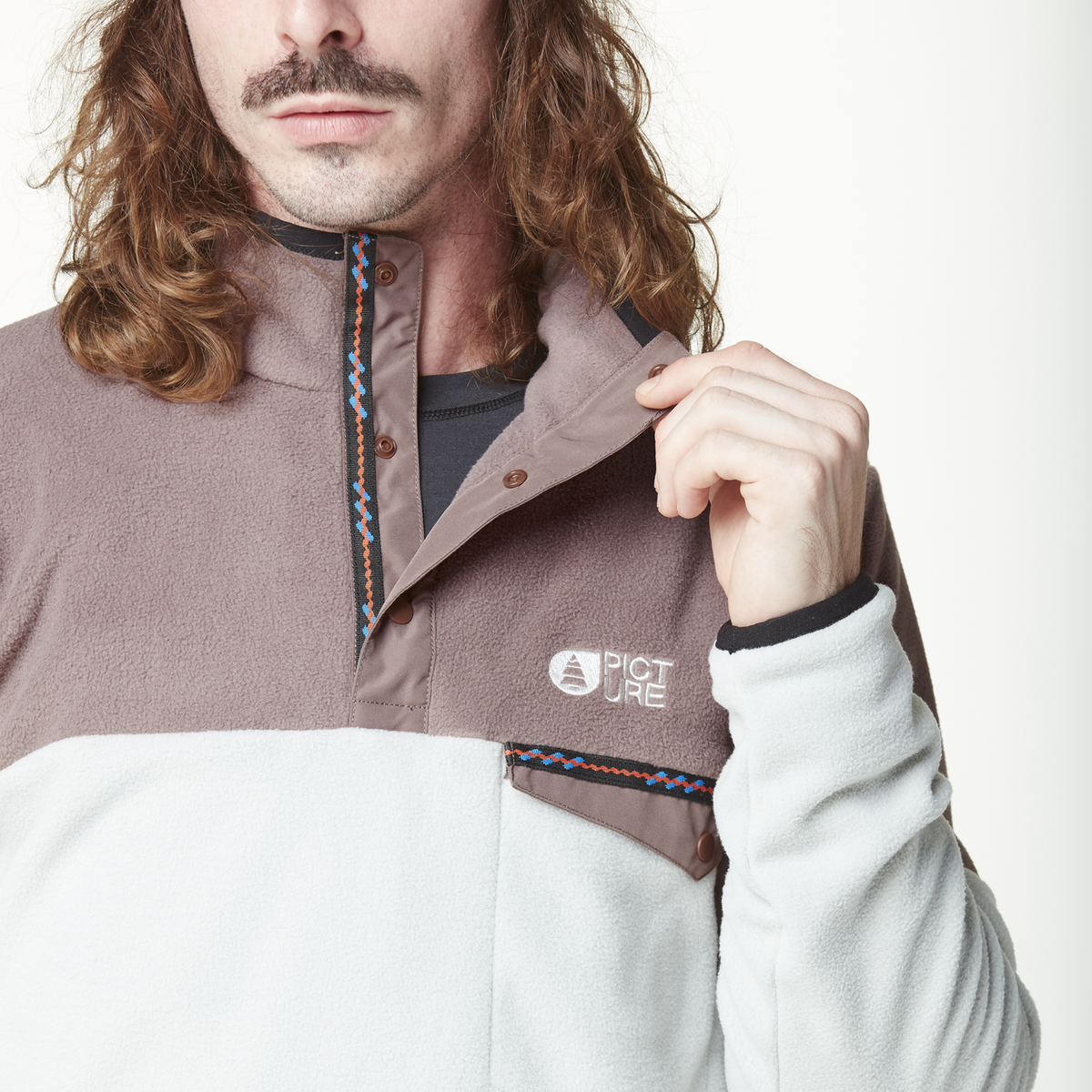 ARCCA 1/4 FLEECE __color:Deep_Taupe_Pigeon#18