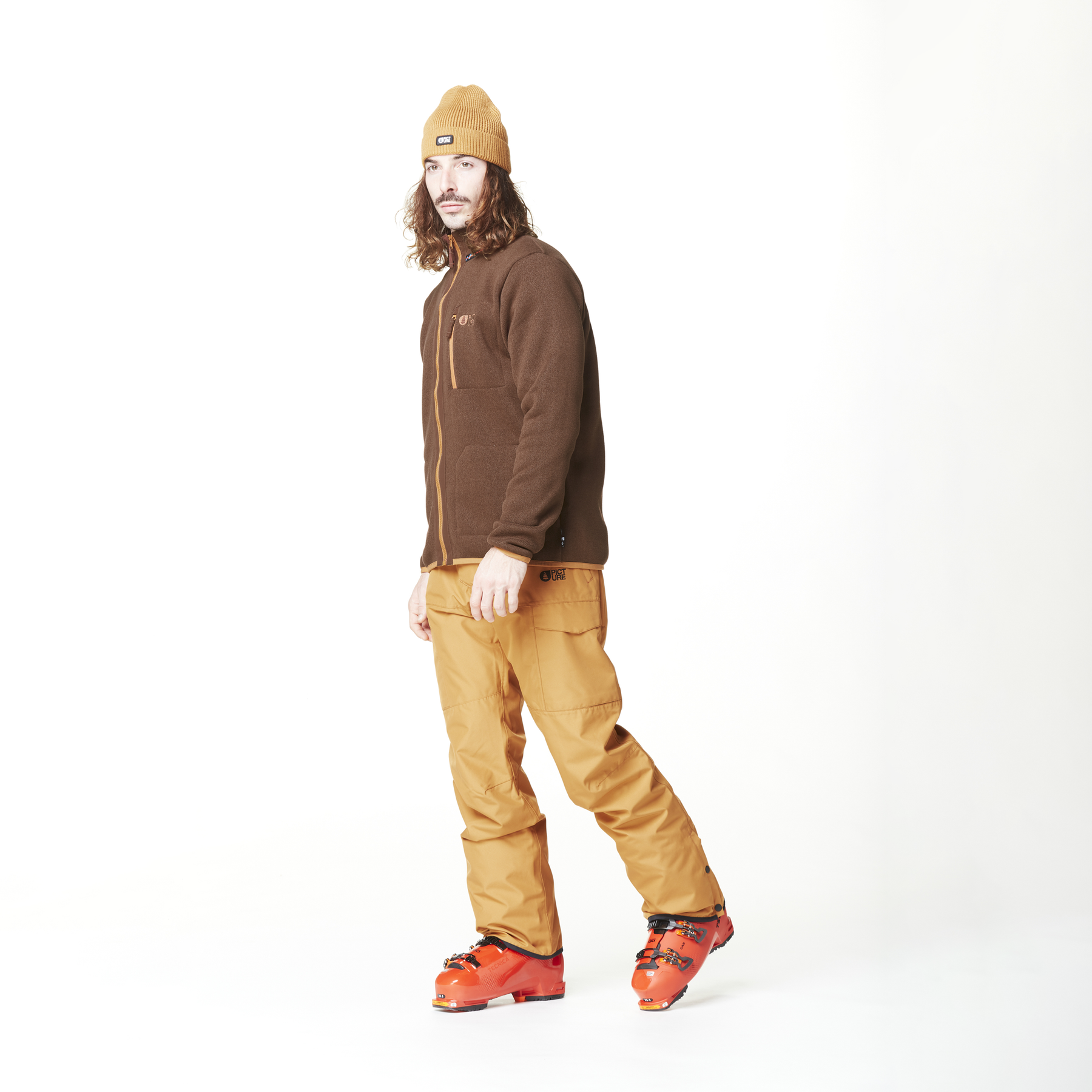 DAUWY FZ FLEECE __color:Chicory_Coffee#9
