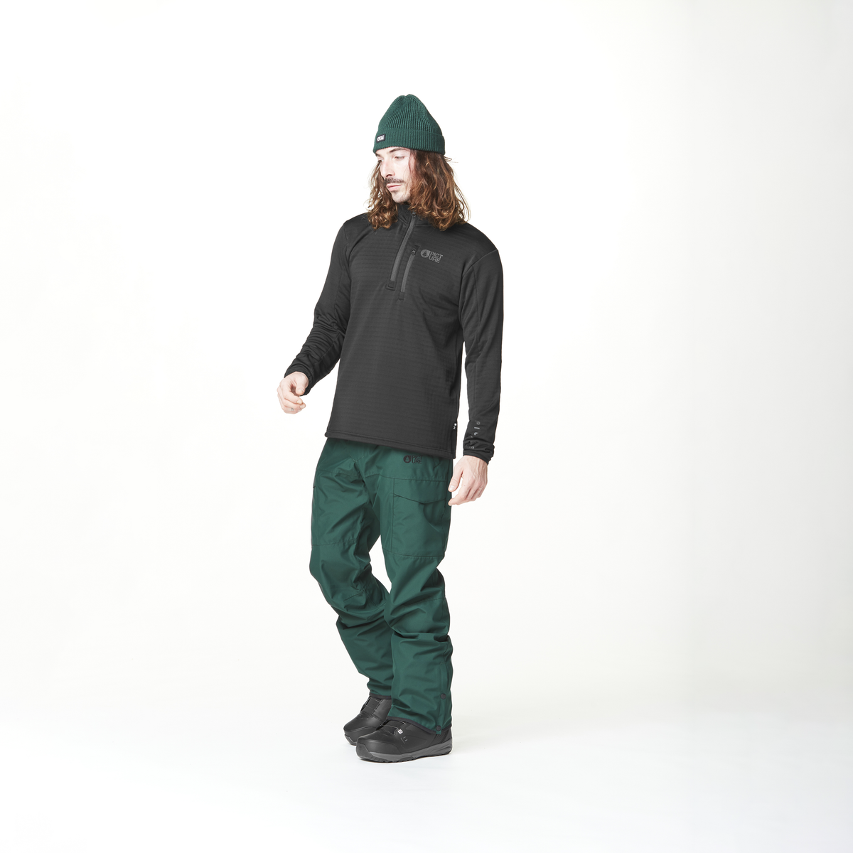 BAKE GRID 1/4 FLEECE __color:Black#2