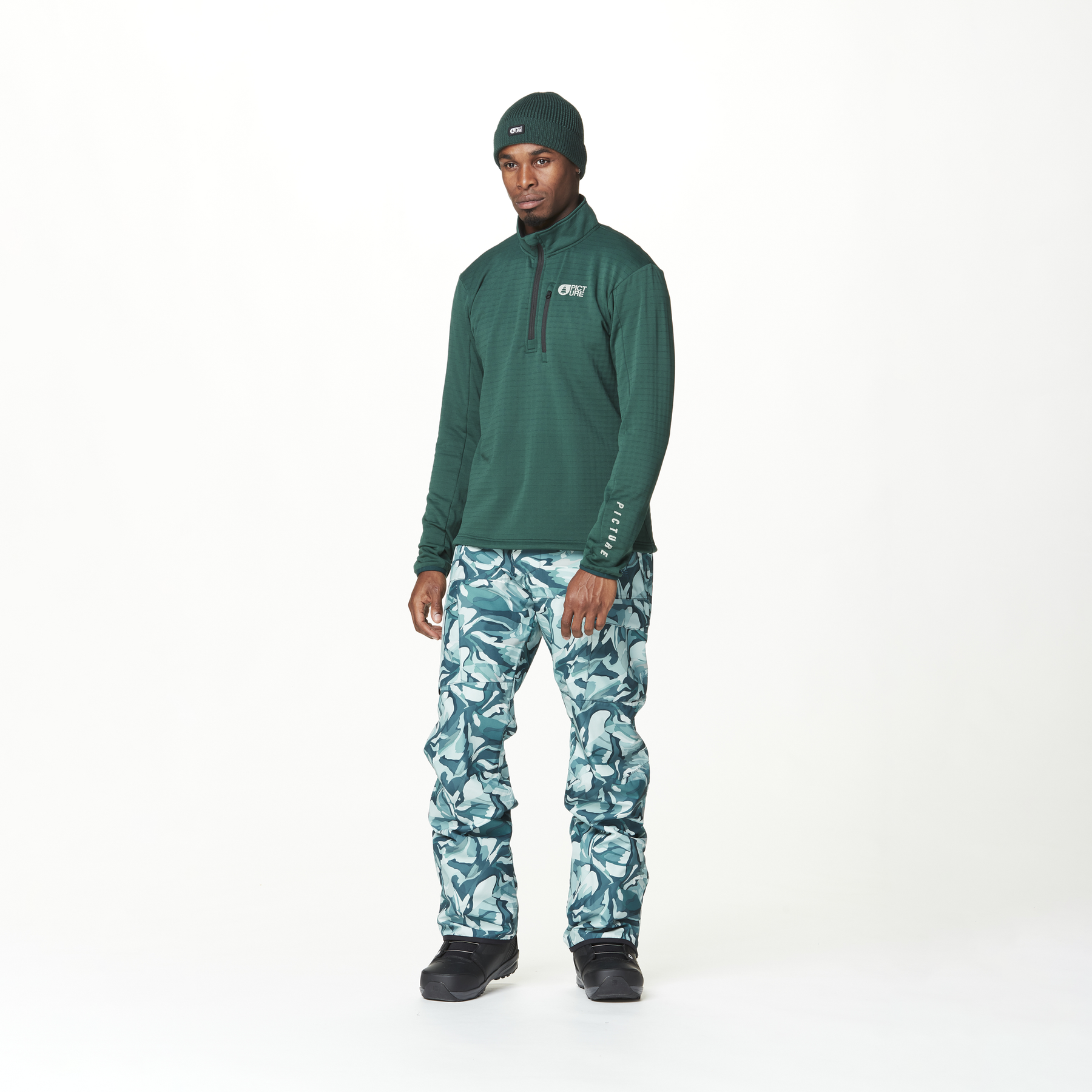 BAKE GRID 1/4 FLEECE __color:Ponderosa_Pine#21