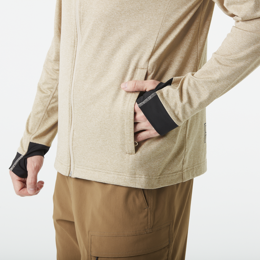 SHARI ZIP TECH HOODIE __color:Plaza_Taupe#17