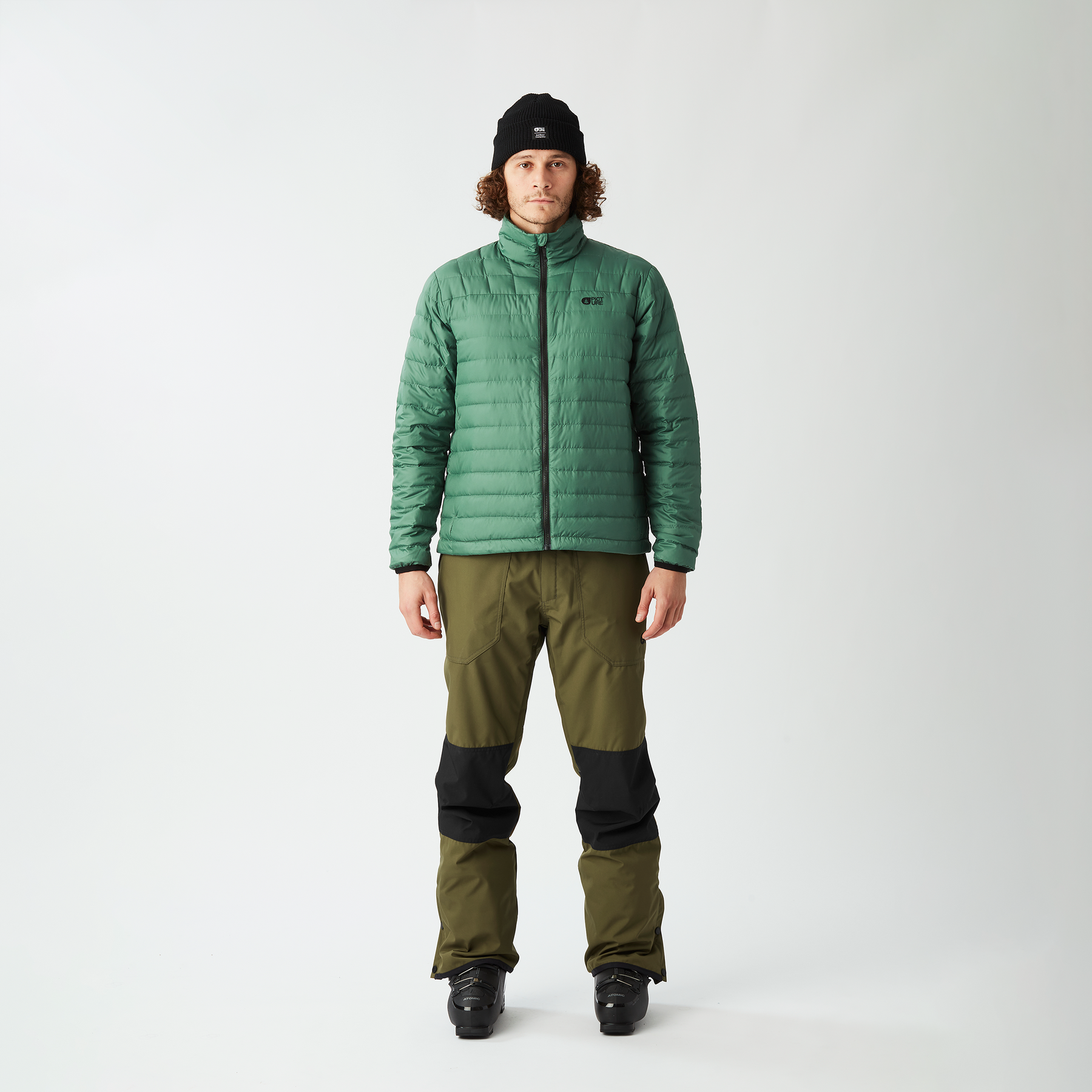 LIGHT PUFF JKT __color:Smoke_Pine#16