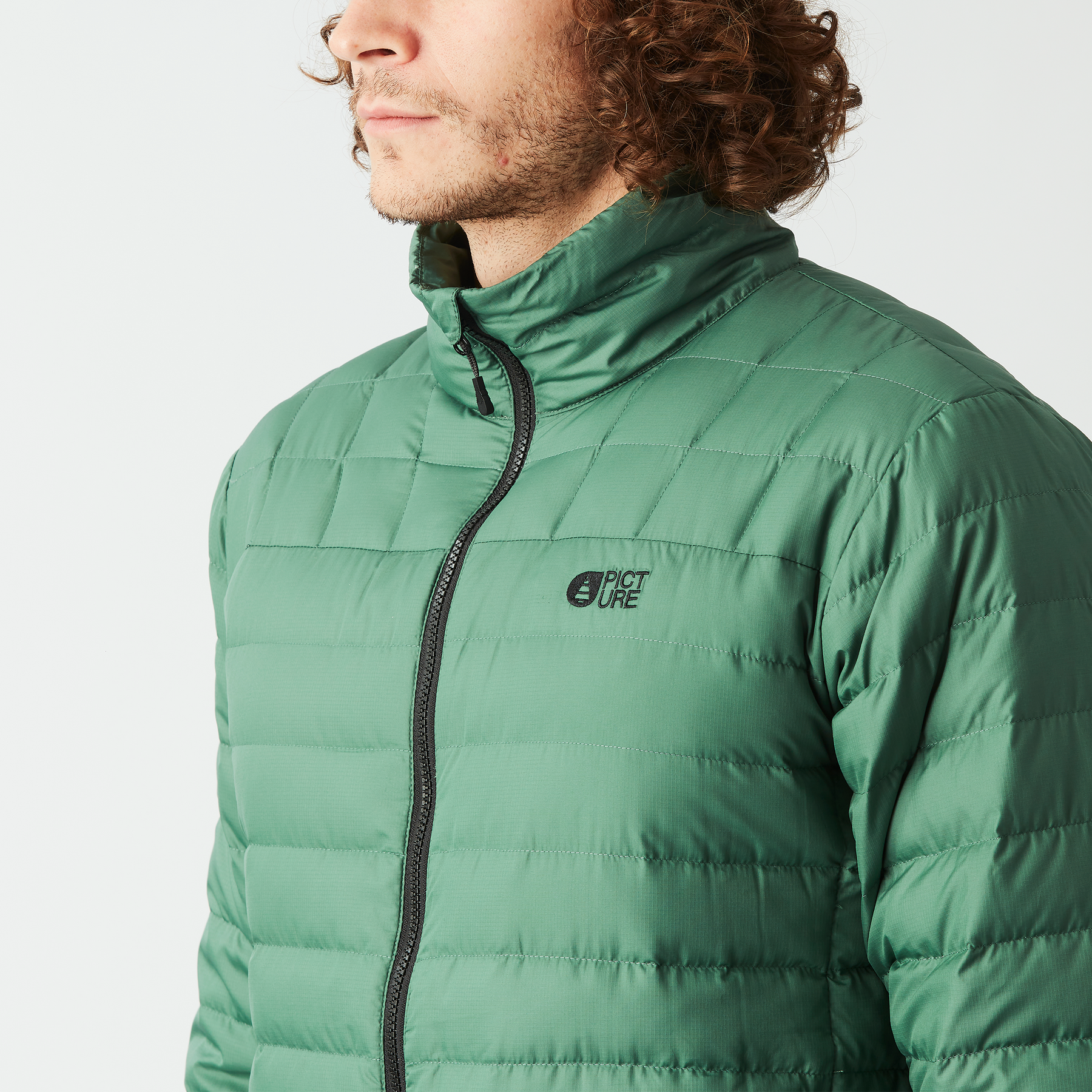 LIGHT PUFF JKT __color:Smoke_Pine#21