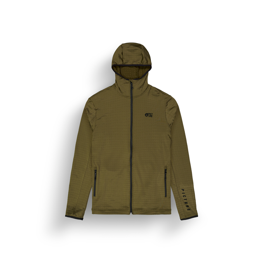 BAKE GRID FZ HOODED FLC __color:Tobacco#10